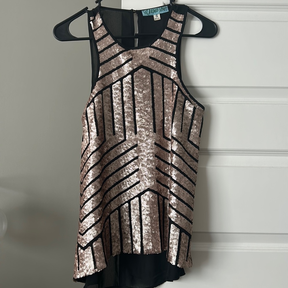 Sequin tank top